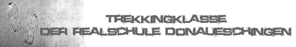 Trekkingklasse der Realschule Donaueschingen - Ausrstung